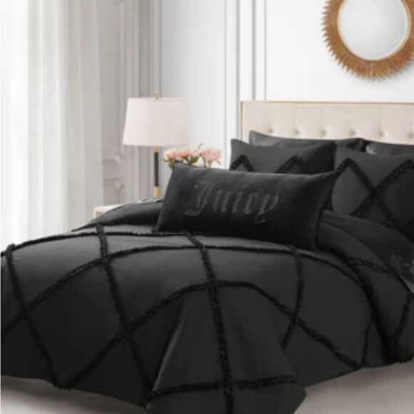 Juicy Couture Home Big Bling Pillow- Black - Picture 5 of 9